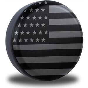 American Flag Spare Tire Cover for Jeep 15" Waterproof Dustproof Protection s3